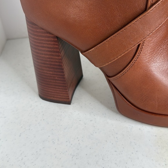 Vince Camuto Women's Coliana Platform Bootie Ankle Boot Color Whiskey Sz 10 - Picture 5 of 11